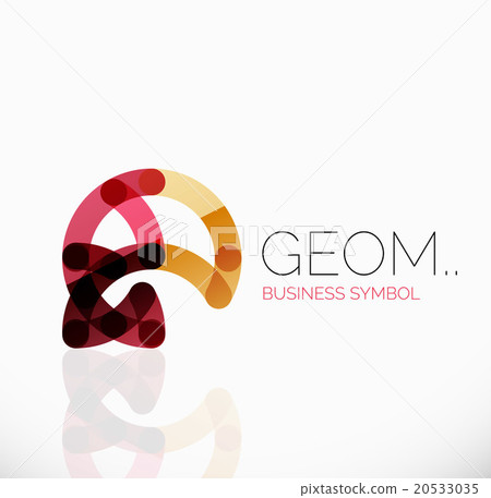 Logo, linear abstract geometric icon Logo, linear abstract geometric icon 20533035