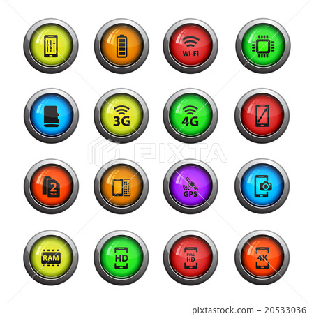 Smarthone specs simply icons Smarthone specs simply icons 20533036