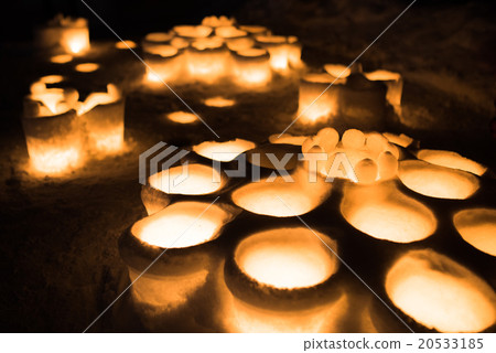 Otaru snow light path Otaru snow light path 20533185