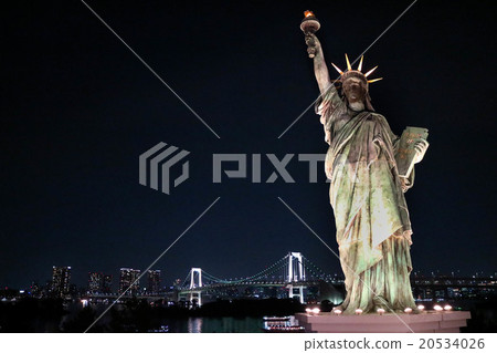 Statue of Liberty in Odaiba Night Statue of Liberty in Odaiba Night 20534026