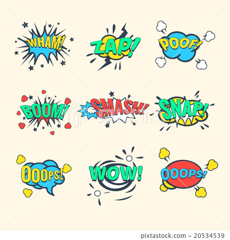 Comics Exclamations, speech bubble Vector 20534539