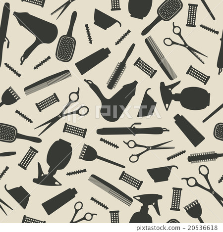 hairdresser seamless background 20536618