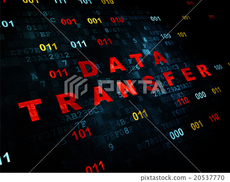 Data concept: Data Transfer on Digital background 20537770