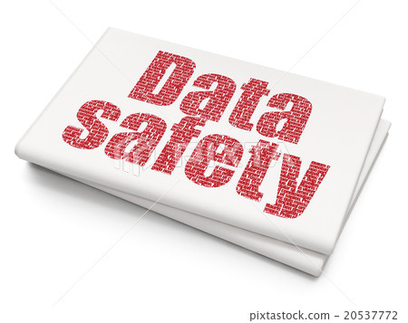 Data concept: Data Safety on Blank Newspaper Data concept: Data Safety on Blank Newspaper 20537772