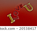 Dimensional inscription of I LOVE You  20538417