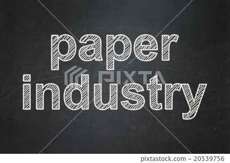Industry concept: Paper Industry on chalkboard 20539756