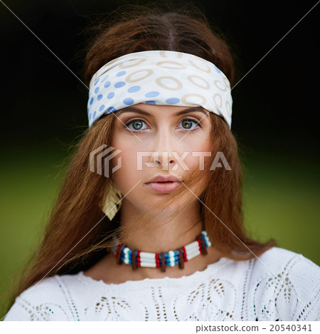 Boho fashion style portrait 20540341