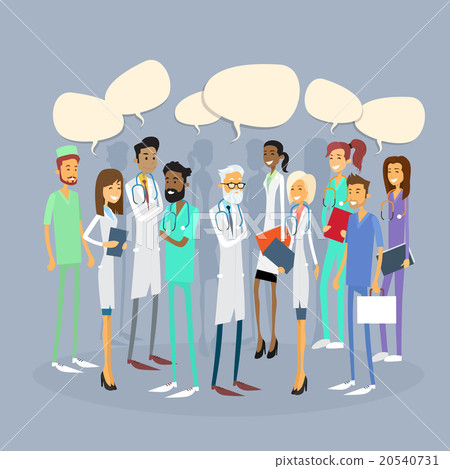 Group Medial Doctors Team Chat Bubble 20540731