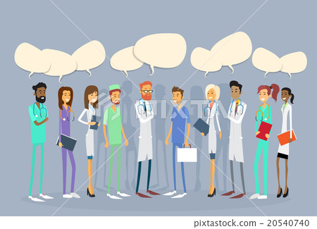 Group Medial Doctors Team Chat Bubble 20540740