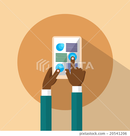 Hands Holding Tablet Computer Touch Screen Flat Hands Holding Tablet Computer Touch Screen Flat 20541206