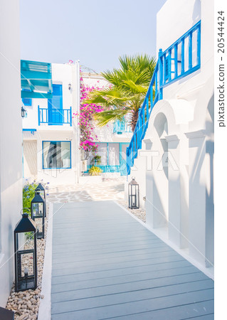 Beautiful architecture with santorini and greece style Beautiful architecture with santorini and greece style 20544424