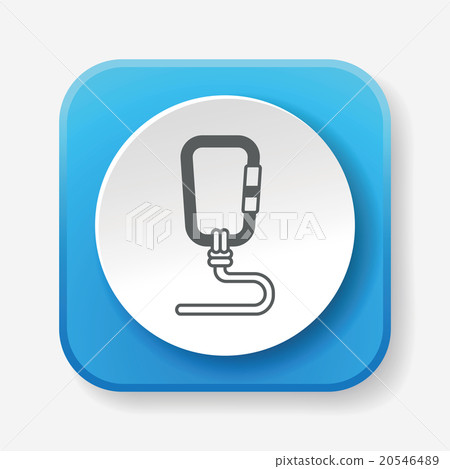 Mountaineering rope icon Mountaineering rope icon 20546489
