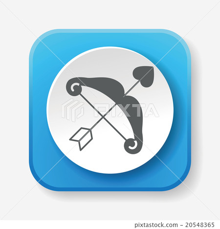 Cupid's arrow icon Cupid's arrow icon 20548365