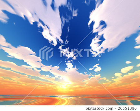Wind and clouds with the sea 20551386