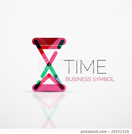 Vector abstract logo idea, time concept or clock 20552328