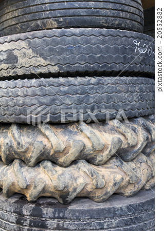 The old tires of truck and tractor The old tires of truck and tractor 20552882
