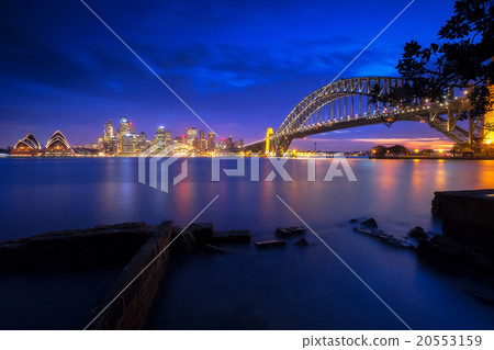 Sydney cityscape view at night 20553159
