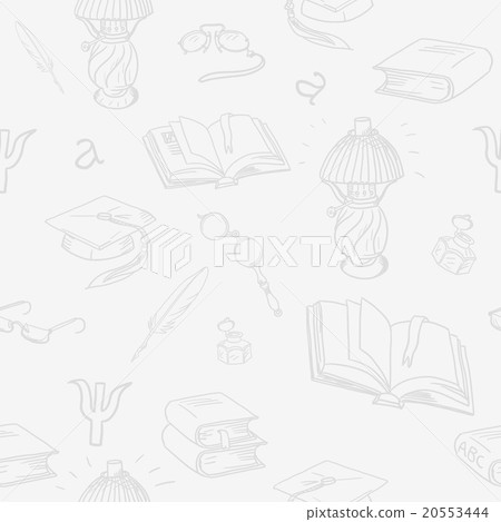 Books library seamless pattern or background.  20553444