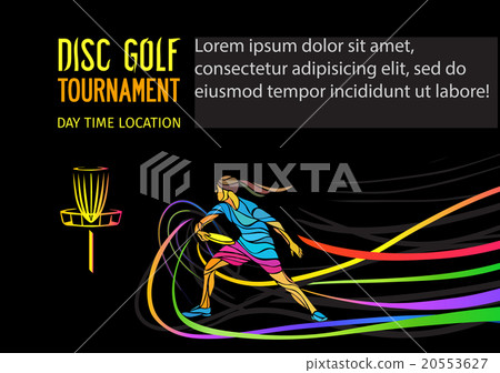 Design of disc golf or Frolf sports banner Design of disc golf or Frolf sports banner 20553627