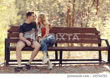loving couple in the city in the fall loving couple in the city in the fall 20554761