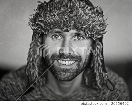portrait of a smiling funny man with a beard portrait of a smiling funny man with a beard 20556492
