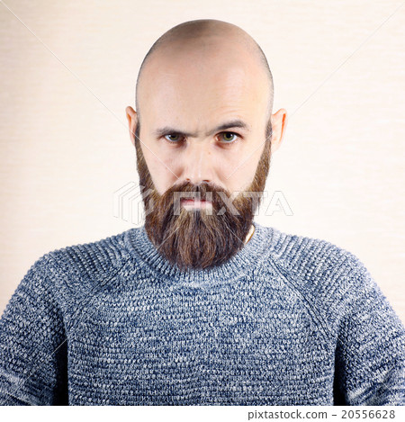 Portrait of brutal man with a beard 20556628
