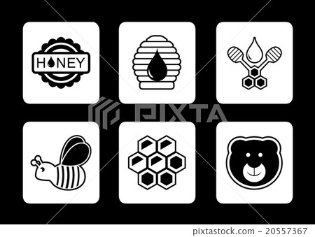 honey concept icons set 20557367