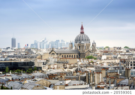 Saint-Augustin Church with Paris Skyline 20559301