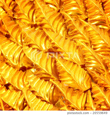 Gold leaves foil wonderful metallic background 20559649