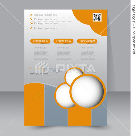 Template for brochure or flyer. Editable A4 poster Template for brochure or flyer. Editable A4 poster 20559953