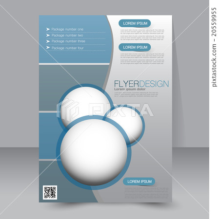 Template for brochure or flyer. Editable A4 poster Template for brochure or flyer. Editable A4 poster 20559955
