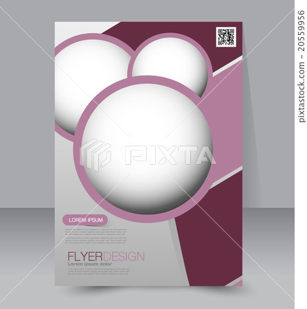 Template for brochure or flyer. Editable A4 poster 20559956