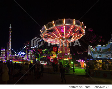 Beautiful atmosphere at the Oktoberfest Beautiful atmosphere at the Oktoberfest 20560578