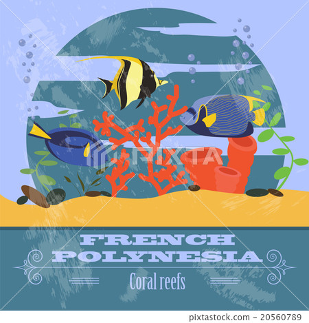 French Polynesia. Retro styled image 20560789
