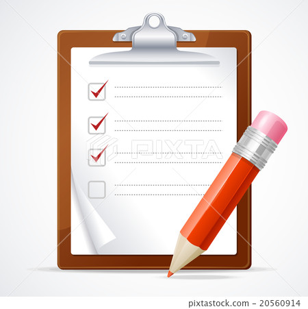 Vector illustration of check list 20560914