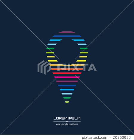 Creative concept vector icon of pointer for Web 20560933