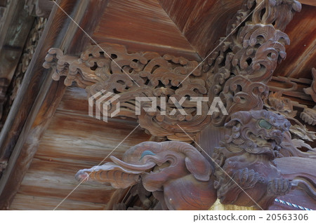 Shinshu Su訪Su訪大社Su訪神社總部Shimosha Aki神社展覽立川Tomibe擴張的優雅雕塑雕塑 20563306