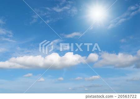 Beautiful blue sky with clouds. 20563722