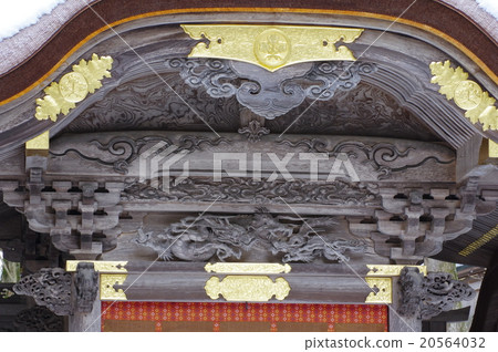 Shinshu Suwa Suwa Taisha Suwa Shrine's headquarters sculpture department Shono Shrine Honorary residence National cultural heritage 20564032