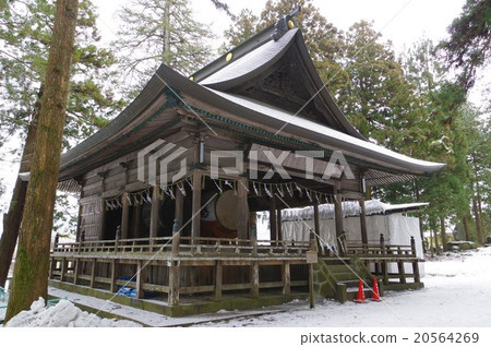 信州Su訪Su訪大社Su訪神社總部Shonomu Shrine Komakura Horizon Overhead view橫濱國立重要文化財產 20564269