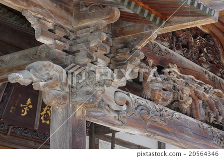 Shinshu Matsumoto's cultural heritage Nogodukuji Sculpture of the main hall Construction and sculpture of Suwa Tachikawa style masterwork 20564346