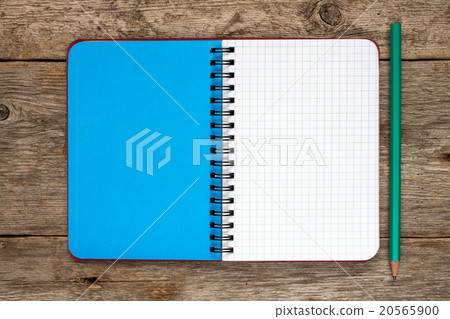 Empty notebook with a pencil Empty notebook with a pencil 20565900