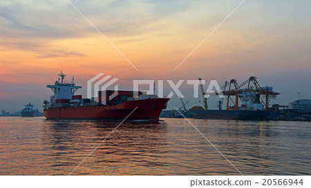 Container ship in Bangkok Container ship in Bangkok 20566944