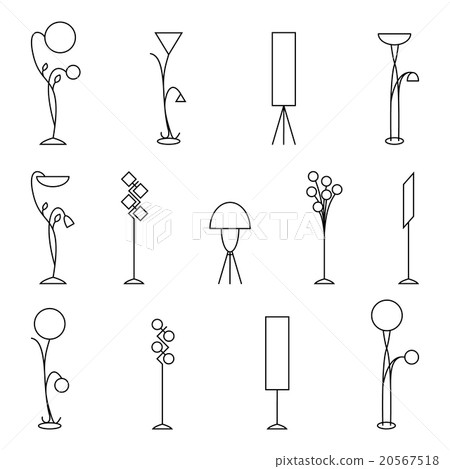 Outline floor lamp Set 20567518