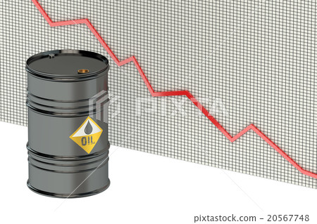 Oil price falling concept Oil price falling concept 20567748