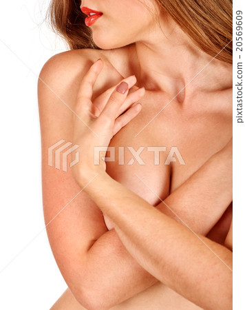 Portrait of a girl with beautiful breasts. 20569609