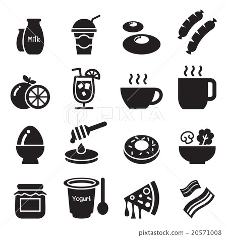 Breakfast icons set1 20571008