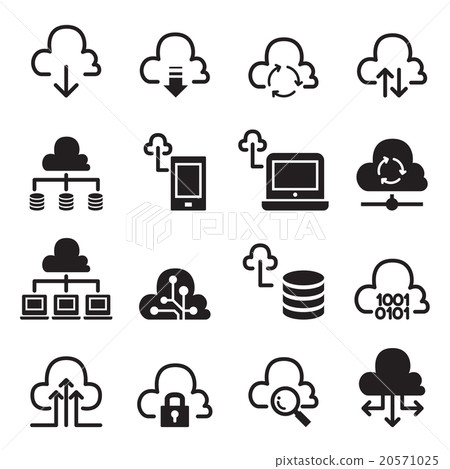Network Technology icon set 20571025