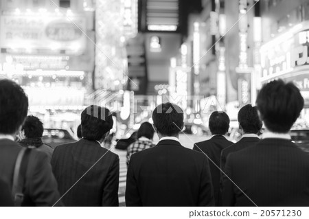 Businessmen in Shinjuku, Tokyo, Japan. 20571230
