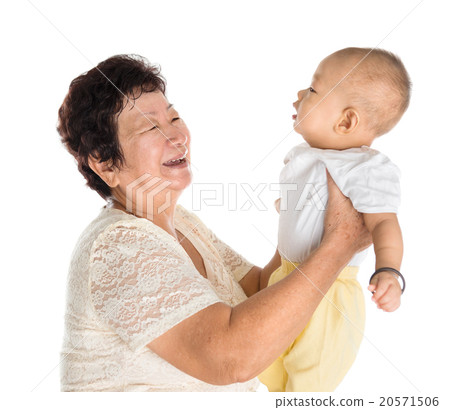 Grandmother and grandson portrait 20571506